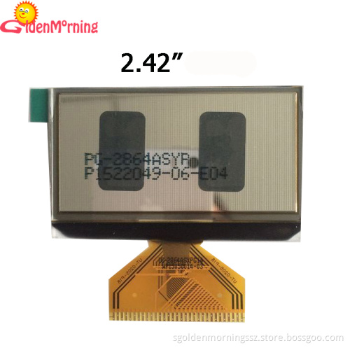2.42" oled display yellow color